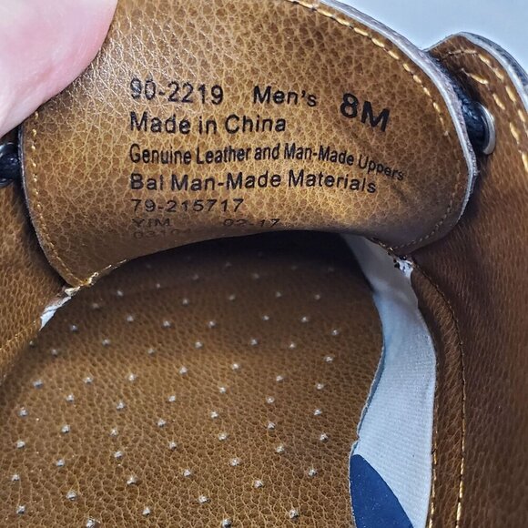 Dockers Mens Brown Gordon Cap-Toe Oxford Dress Shoes Size 8M Genuine Leather - Picture 12 of 13